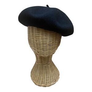 Brixton Audrey Womens Black Wool Beret Hat